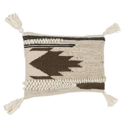 420107 Подушка декоративная CHEVERY, L500, B300, наволочка: лицевая сторона: 60% хлопок, 40% шерсть, оборотная сторона: 100% хлопок кремовый, коричне 420107 Подушка декоративная CHEVERY, L500, B300, наволочка: лицевая сторона: 60% хлопок, 40% шерсть, оборотная сторона: 100% хлопок кремовый, коричне