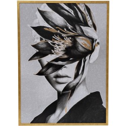 Картина на холсте 89VOR-GIRL FLOWER-1