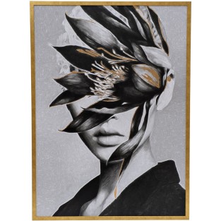 Картина на холсте 89VOR-GIRL FLOWER-1