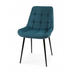 Стул MyFar Феникс пыльно-синий велюр MF1033-1