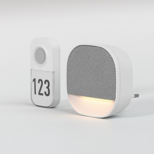 Дверной звонок DBQ30 DBQ30M WL белый