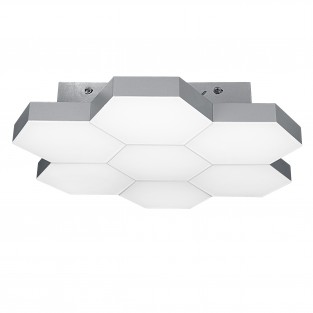 750072 (MX13003032-7А) Люстра потол FAVO LED-35W 1680LM Silver 3000K (в комплекте)