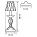 705912 (MT200003-1) Настольная лампа RICCIO 1х40W E14 24K ЗОЛОТО (в комплекте)