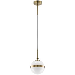 813111 (MD1803-1EB) Подвес GLOBO 1х40W E14 electroplating bronze/white (в комплекте)