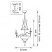 700164 (MD000008-16) Люстра подвесная CLASSIC 16х60W E14 ХРОМ (в комплекте)