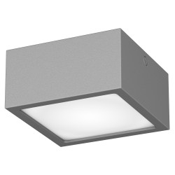 380294 Светильник ZOLLA QUAD LED-SQ 8W 640LM СЕРЫЙ 4000K IP65 (в комплекте)