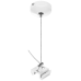 504176 Подвес BARRA универсальный трековый 1,5 м для однофазных и трехфазных треков БЕЛЫЙ