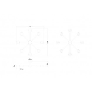 Потолочная люстра Tenda A1624PL-8WH