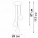 Подвесной светильник V4704-1/3S