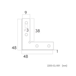 Коннектор угловой Practica 2203-CL-001 Коннектор угловой Practica 2203-CL-001