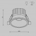 Точечный светильник Round DL058-7W3K-W