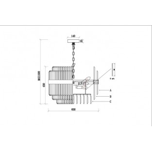 Подвесная люстра Glory 62GDW-27416