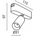 Трековый светильник Focus LED TR103-1-5W4K-M-B