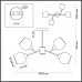 Потолочная люстра Odell 5649/4C