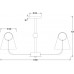 Потолочная люстра Doublety FR5382PL-05BS