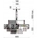 Подвесная люстра Majeste FL1059-16P Подвесная люстра Majeste FL1059-16P