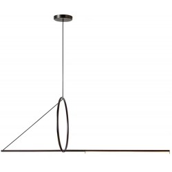 Подвесной светильник Zoom 8075P/S-18W-3000K MBK-WH