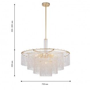 Потолочная люстра Fringe 4762-9P