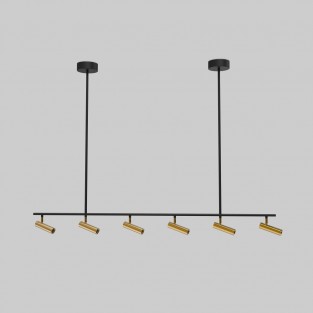 Спот Barre 20252/6 LED черный/латунь