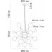 Подвесная люстра Molecule A8313SP-9GO