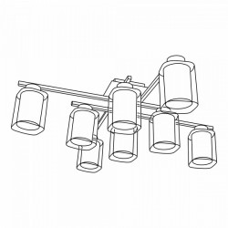 Потолочная люстра Диез CL111180