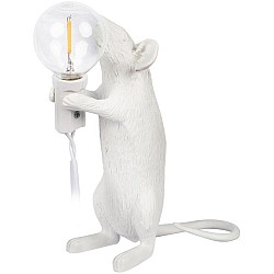 Интерьерная настольная лампа Mouse 10313 White
