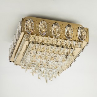 Потолочная люстра LED4U L9438-500-500 GD с УД