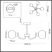 Потолочная люстра Bliss 5642/5C Потолочная люстра Bliss 5642/5C