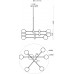 Потолочная люстра Rita MR1110-6C