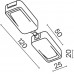 Прямой коннектор питания Magnetic track system Radity TRA084C-W-12