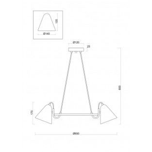 Подвесная люстра Falke Market FR8001PL-05WG