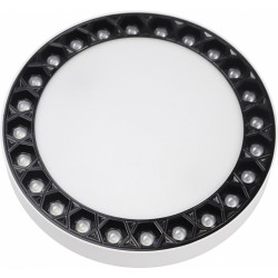 Потолочный светильник Mercury 5552-24W-D165-3/4K-WH+BK