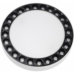 Потолочный светильник Mercury 5552-24W-D165-3/4K-WH+BK