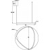 Подвесной светильник Glint MOD072PL-L36CH3K