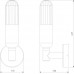 Настенный светильник уличный ISIDA 35165/U черный