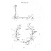 Подвесная люстра Vincent A7790SP-24BK