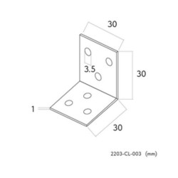 Соединитель угловой Practica 2203-CL-003