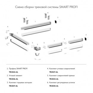 Боковые заглушки SMART PROFI | СМАРТ ПРОФИ TR3047-AL