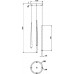 Подвесной светильник Cascade MOD132PL-L28BK2