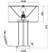 Интерьерная настольная лампа Impressive MOD151TL-01G
