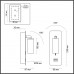 4300/3WL HIGHTECH ODL22 227 белый/металл Настенный светильник IP20 c USB зарядкой c выкл. LED 3W 265Лм 3000K BILL