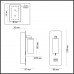 4301/3WL HIGHTECH ODL22 227 черный/металл Настенный светильник IP20 c USB зарядкой c выкл. LED 3W 233Лм 3000K BILL