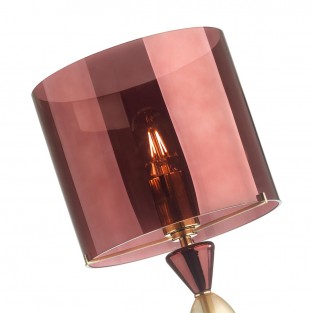 4868/1S STANDING ODL_EX22 21 бордовый/стекло Абажур для высокой лампы TOWER