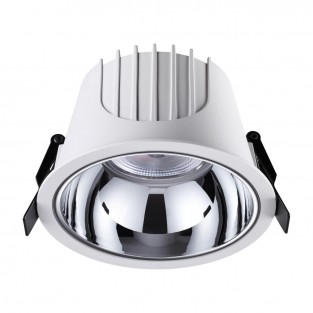 358697 SPOT NT21 207 белый/хром Светильник встраиваемый светодиодный IP20 LED 4000К 30W 100-265V KNOF