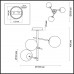 4454/3C LN20 058 хром, разноцветный Люстра потолочная E14 3*60W 220V SIERRA