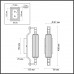 4941/1W DROPS ODL22 553 черный/прозрачный/стекло Настенный светильн. E14 1*40W IP44 TOLERO