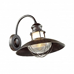 4164/1W ODL19 309 коричневый/прозрачный Уличный настенный светильник IP44 E27 1*60W DANTE