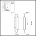 4270/10WL MODERN ODL21 507 бел/зол Настен.светильник выкл на базе LED 10W 800Лм PONTE