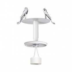 370681 NT19 000 белый Светильник встраиваемый без плафона (плафоны арт. 370694-370711) IP20 GU10 50W