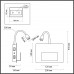 4243/3WL HIGHTECH ODL21 183 бел/золотистый Настенный светильник c USB IP20 LED 3W 240Лм 3000K SONIA